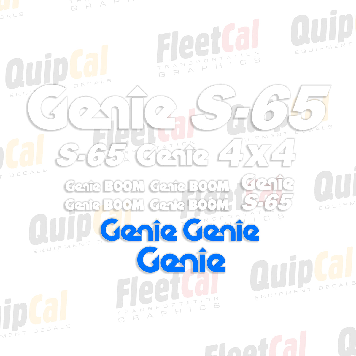 Genie Telescopic Manlift Decals