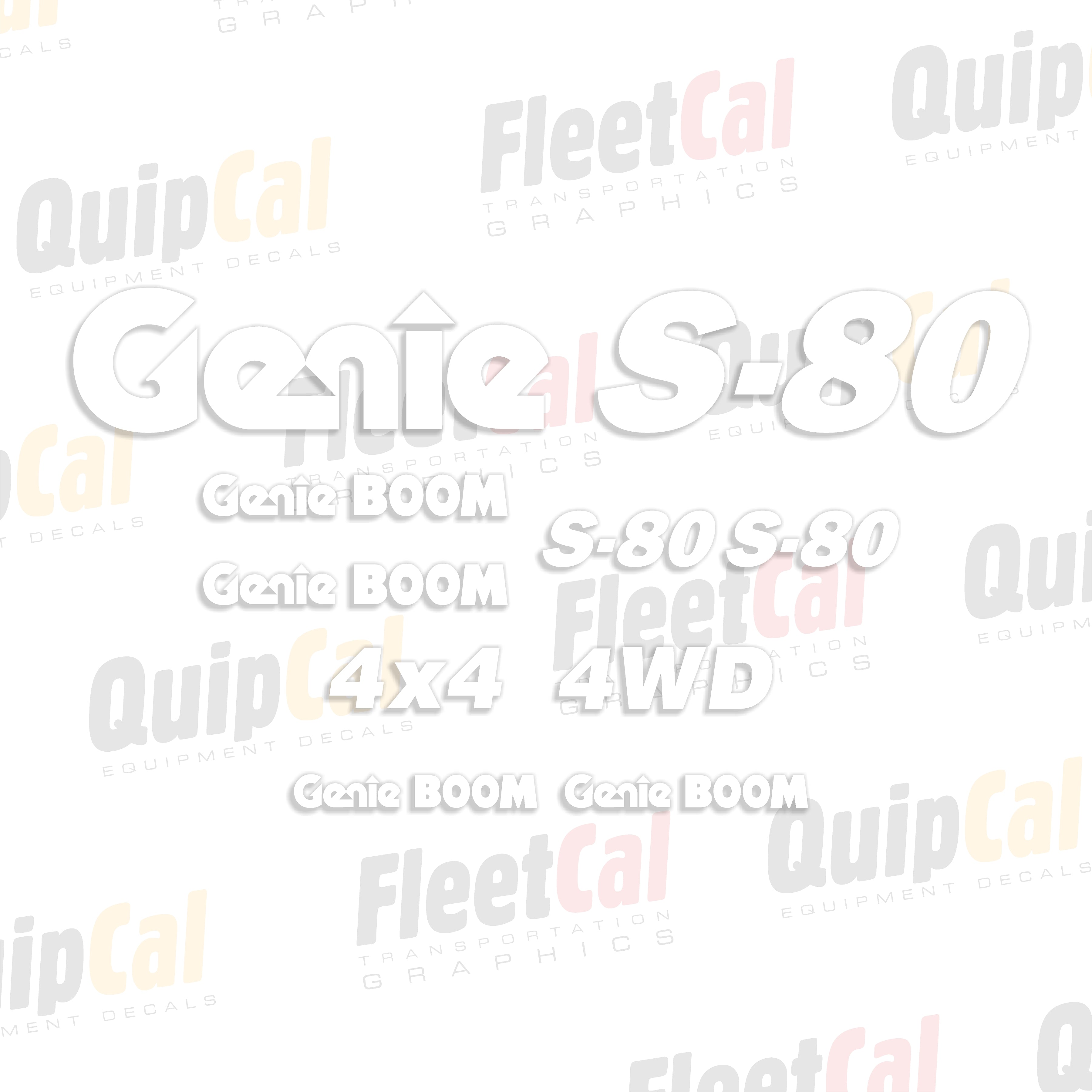 Genie Telescopic Manlift Decals
