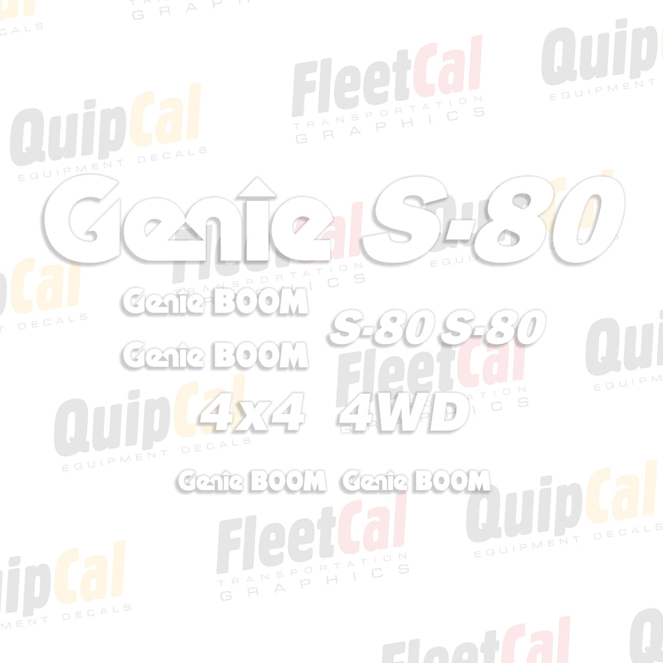 Genie Telescopic Manlift Decals