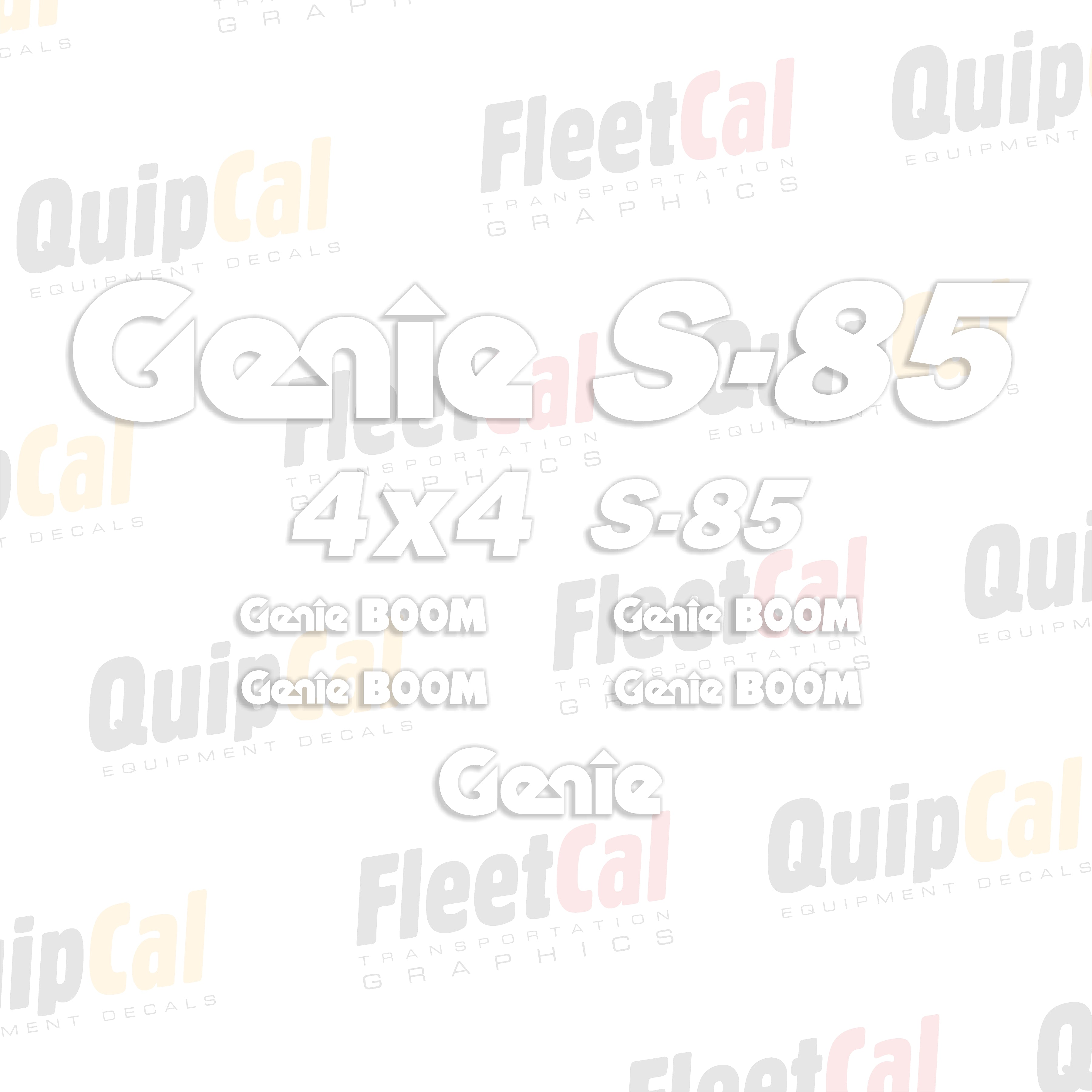 Genie Telescopic Manlift Decals