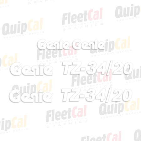 Genie Towable Manlift Decals