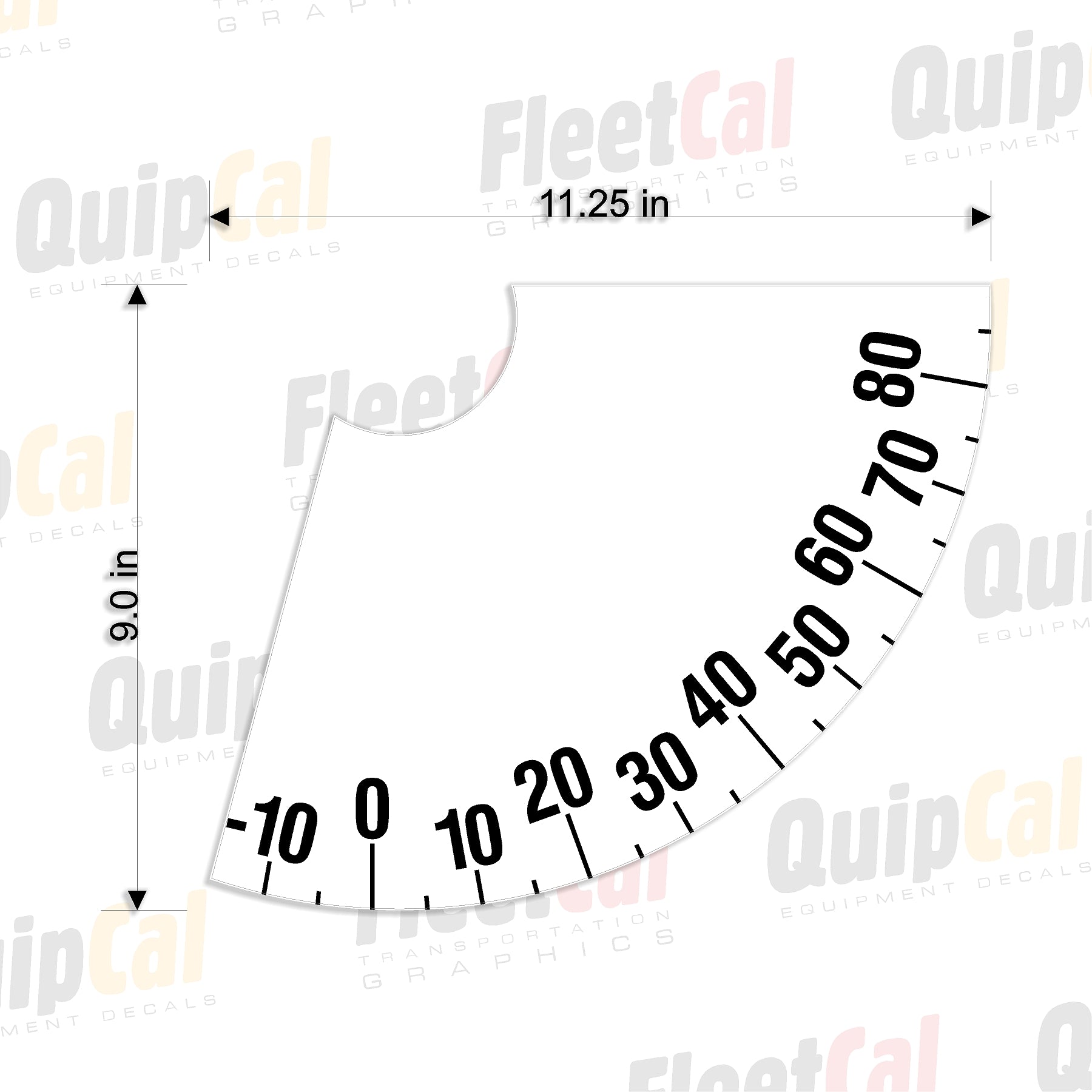 Genie & Terex Telehandler Boom Angle Decal – Truck and Equipment Decals