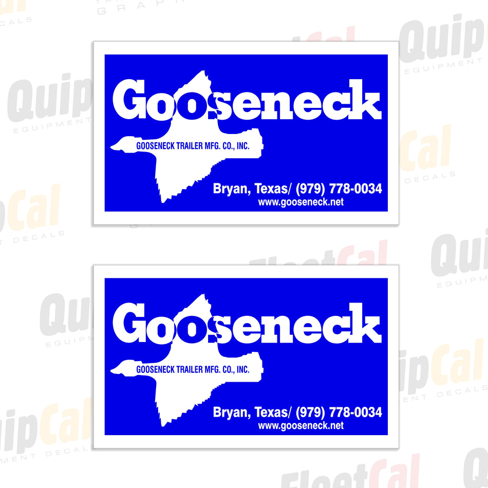 Gooseneck Trailer Decals