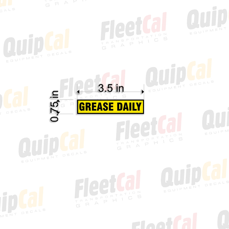 Grease Daily 001 - Grease Reminder Decal