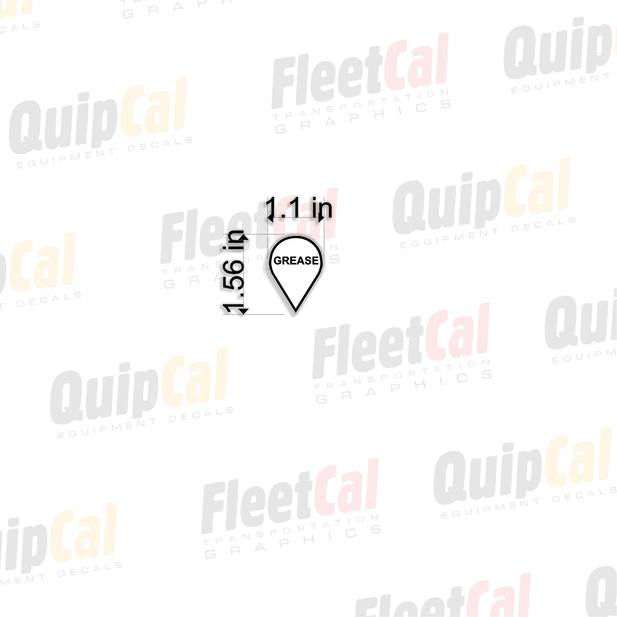 Grease Point 001 - Grease Here Decal – Truck and Equipment Decals