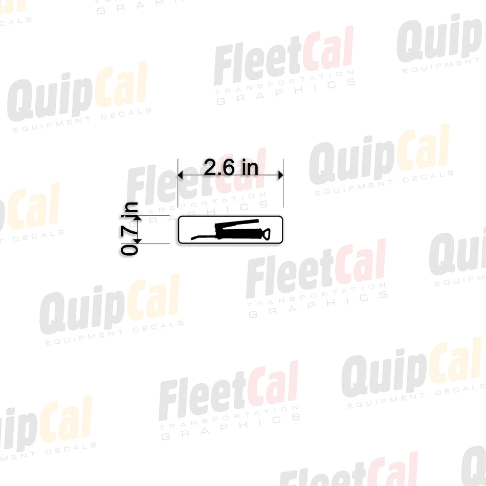 Grease Point 004 - Grease Here Decal