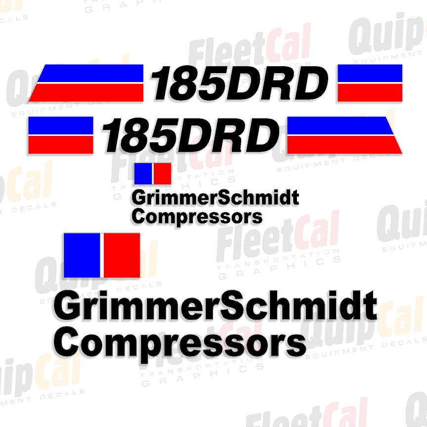 Grimmer Schmidt Air Compressor Decals