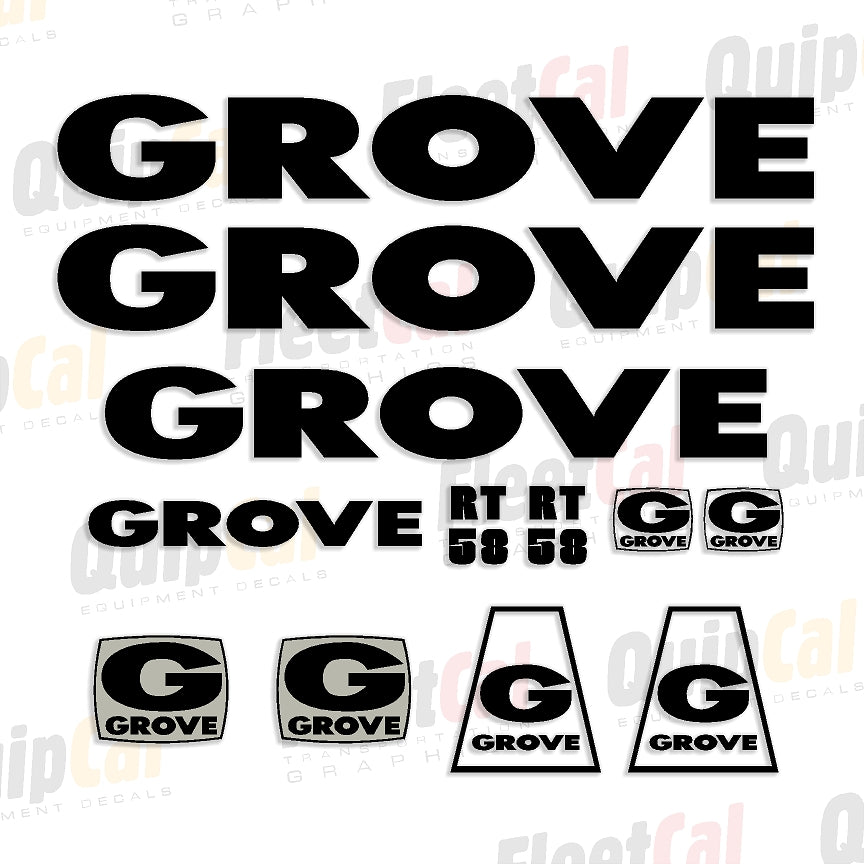 Grove Crane Decals