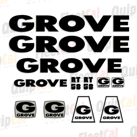 Grove Crane Decals