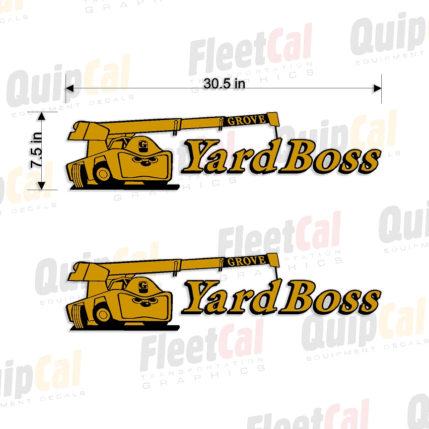 Grove Yard Boss Early Logo Decals
