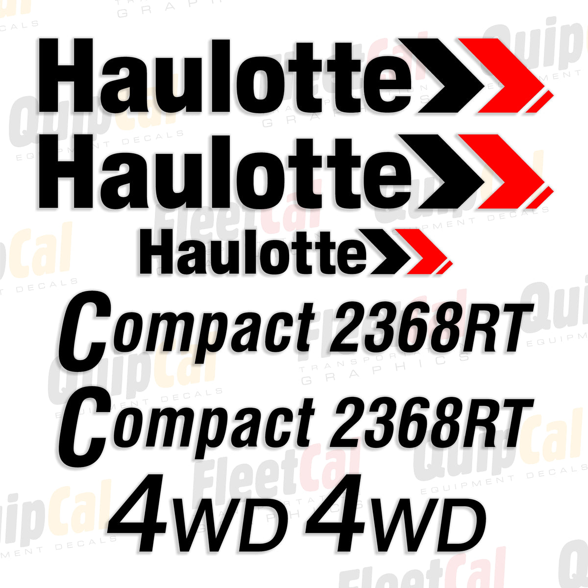 Haulotte Scissor Lift Decals