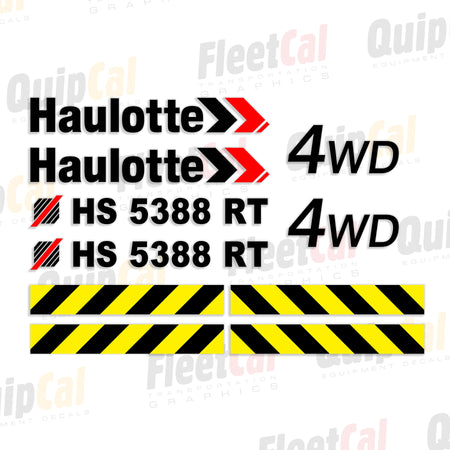 Haulotte Scissor Lift Decals