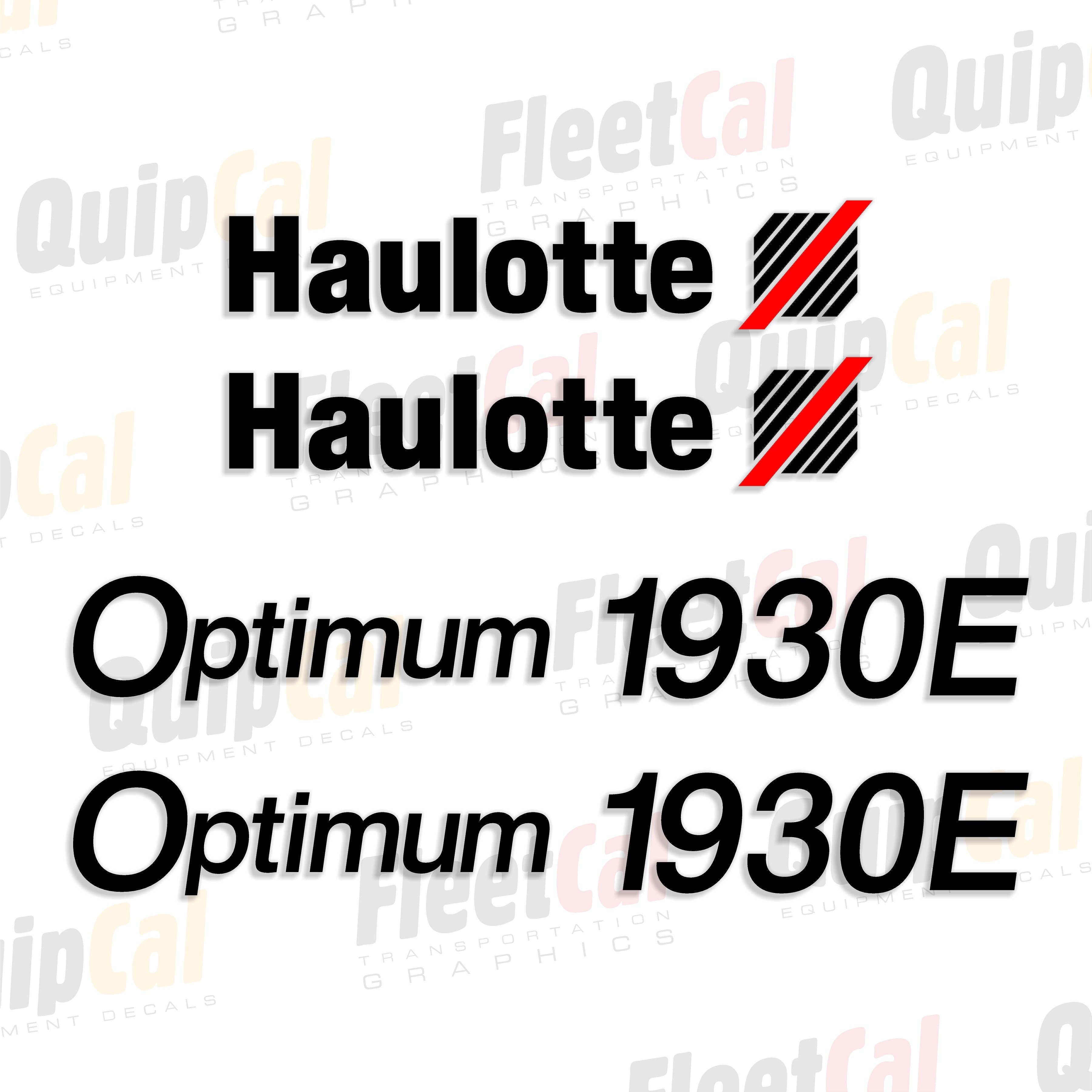 Haulotte Scissor Lift Decals