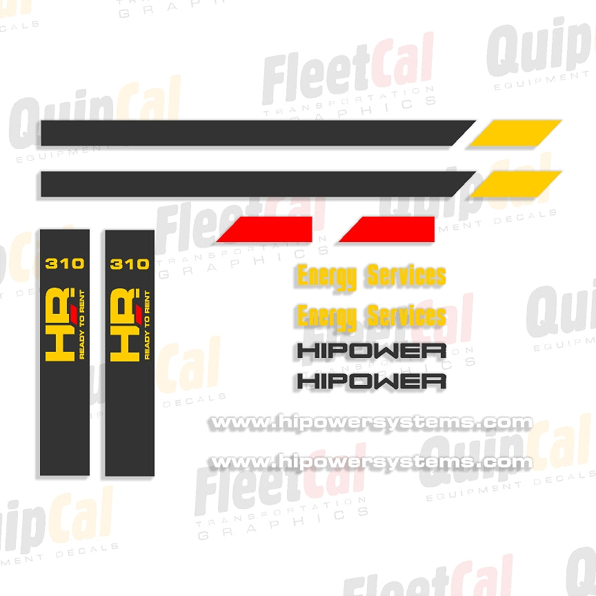 Hi-Power HR310 Generator Marking Decal Set – Truck and Equipment Decals