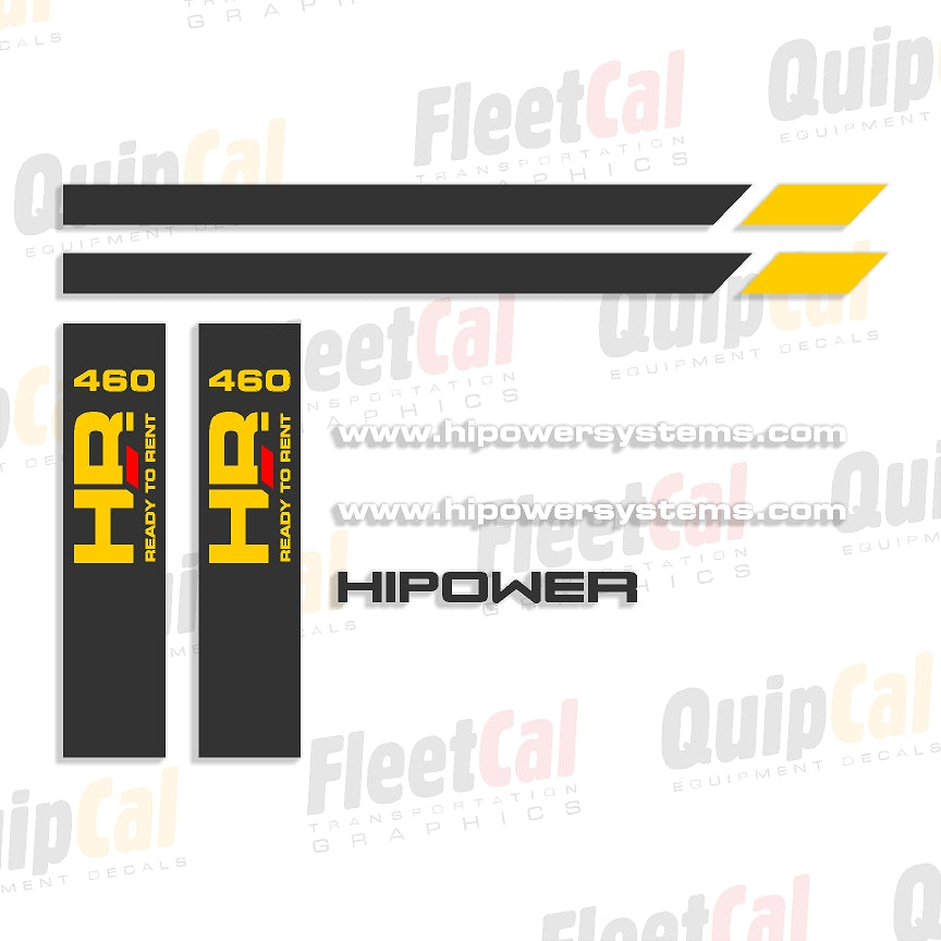 Hi-Power HR460 Generator Marking Decal Set – Truck and Equipment Decals