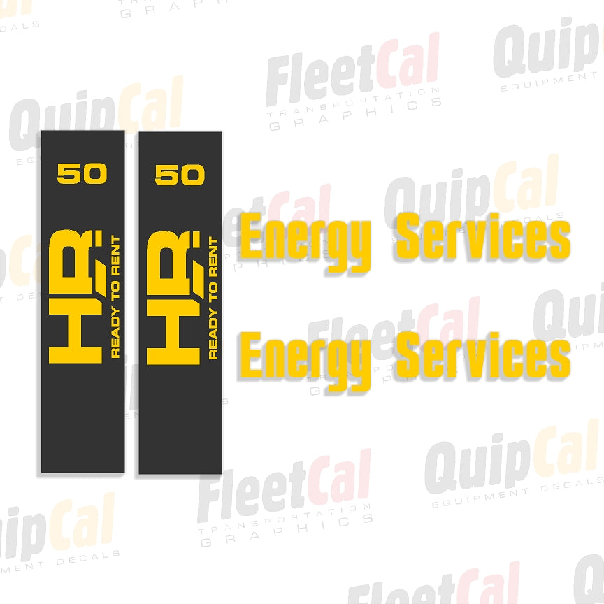 Hi-Power HR50 Generator Marking Decal Set – Truck and Equipment Decals