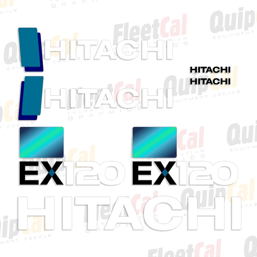 Hitachi EX120-5 Marking Decal Set