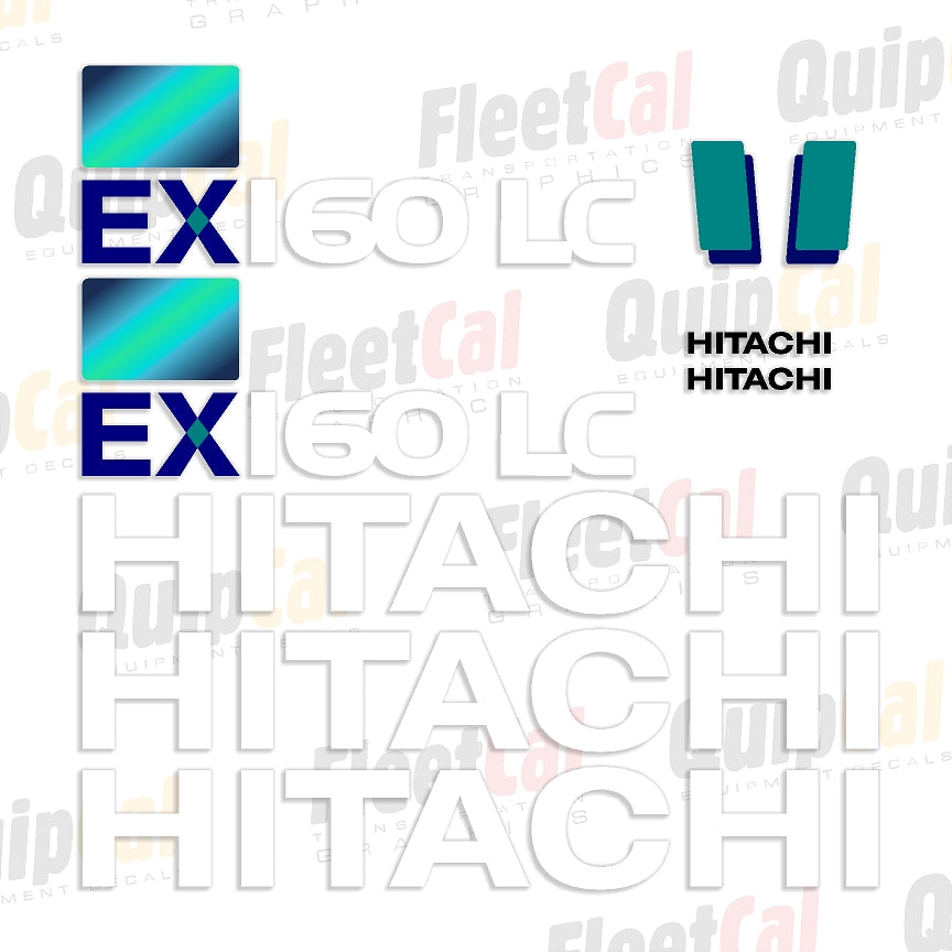 Hitachi EX160 LC-5 Marking Decal Set