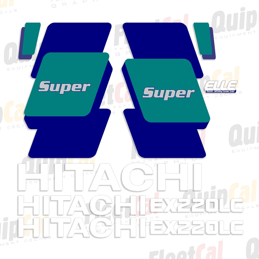 Hitachi EX220 LC-3 Super Marking Decal Set