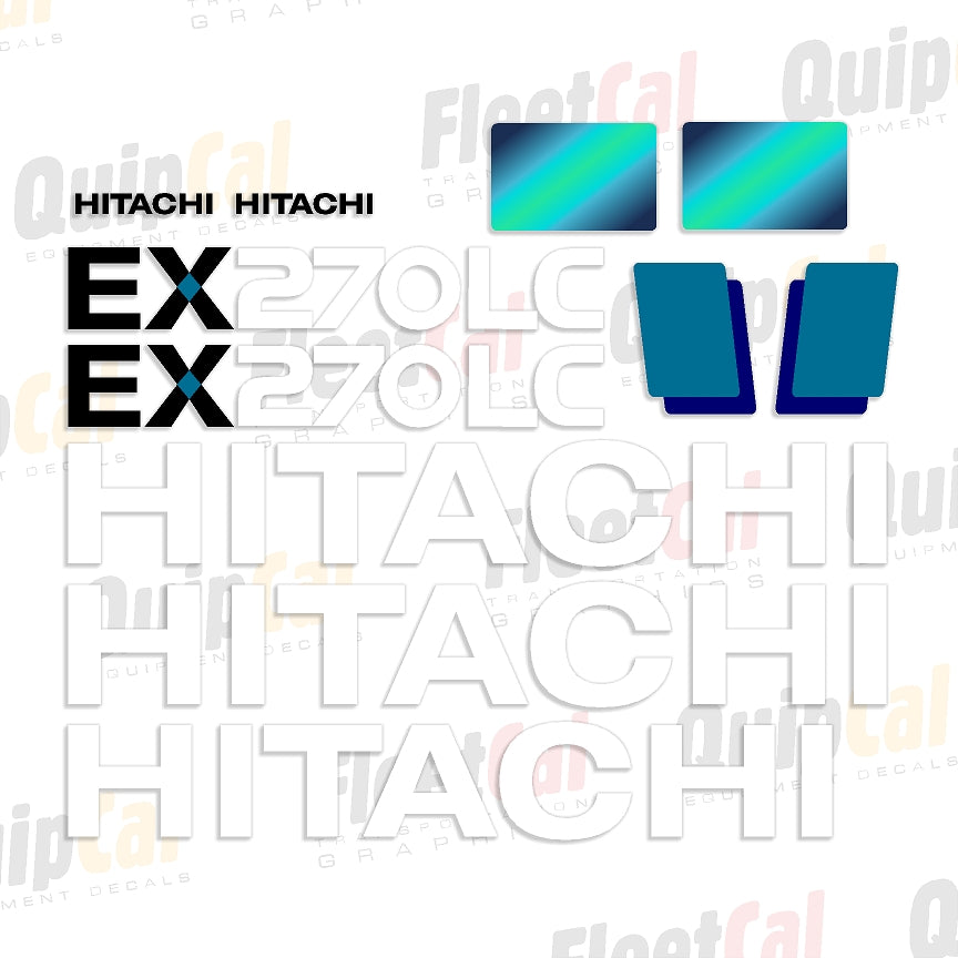 Hitachi EX270 LC-5 Marking Decal Set