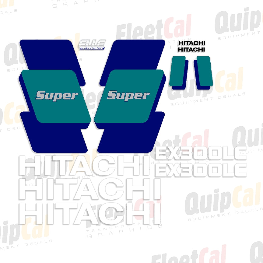 Hitachi EX300 LC-3 Super Marking Decal Set