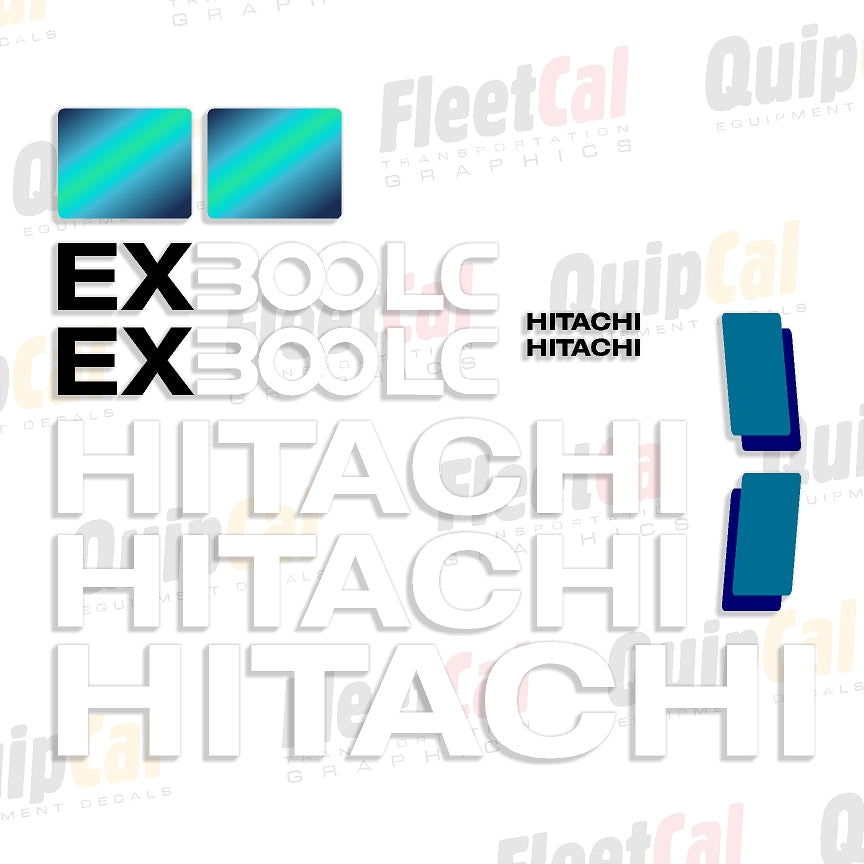 Hitachi EX300 LC-5 Marking Decal Set