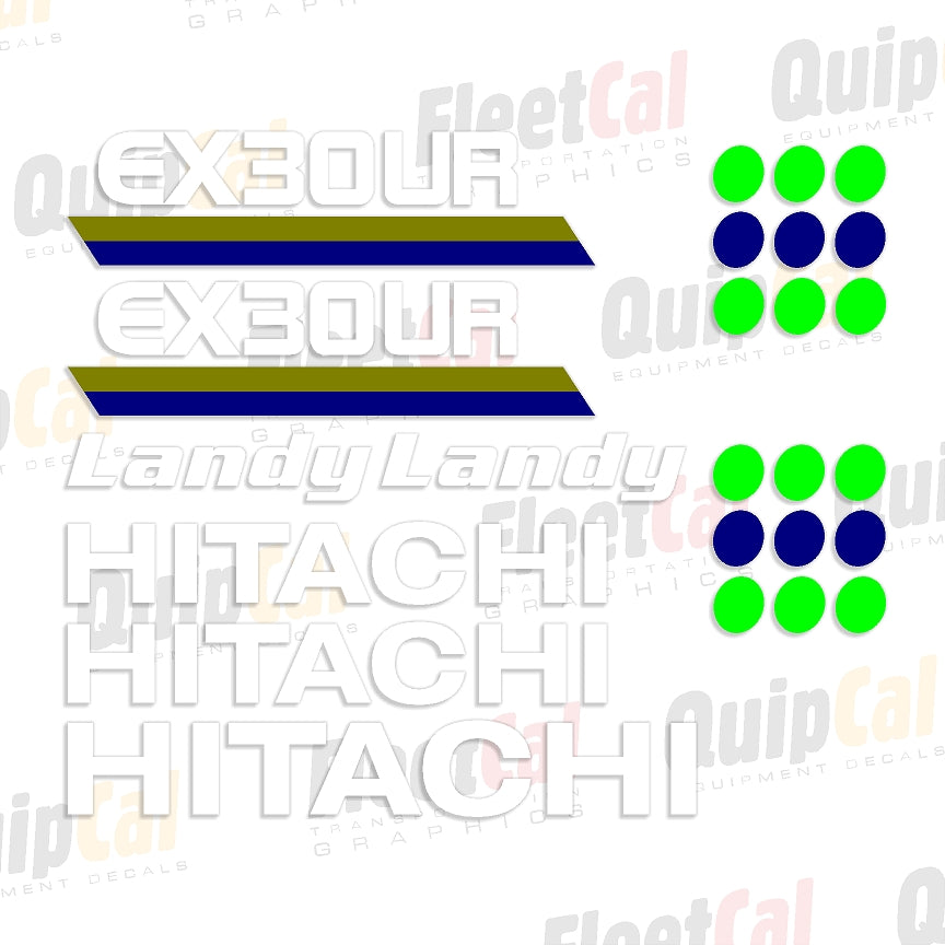 Hitachi EX30UR Landy Marking Decal Set