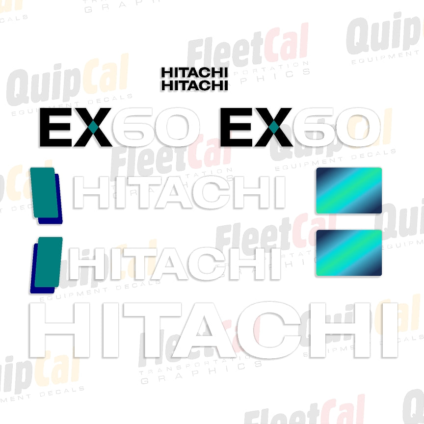 Hitachi EX60-5 Marking Decal Set