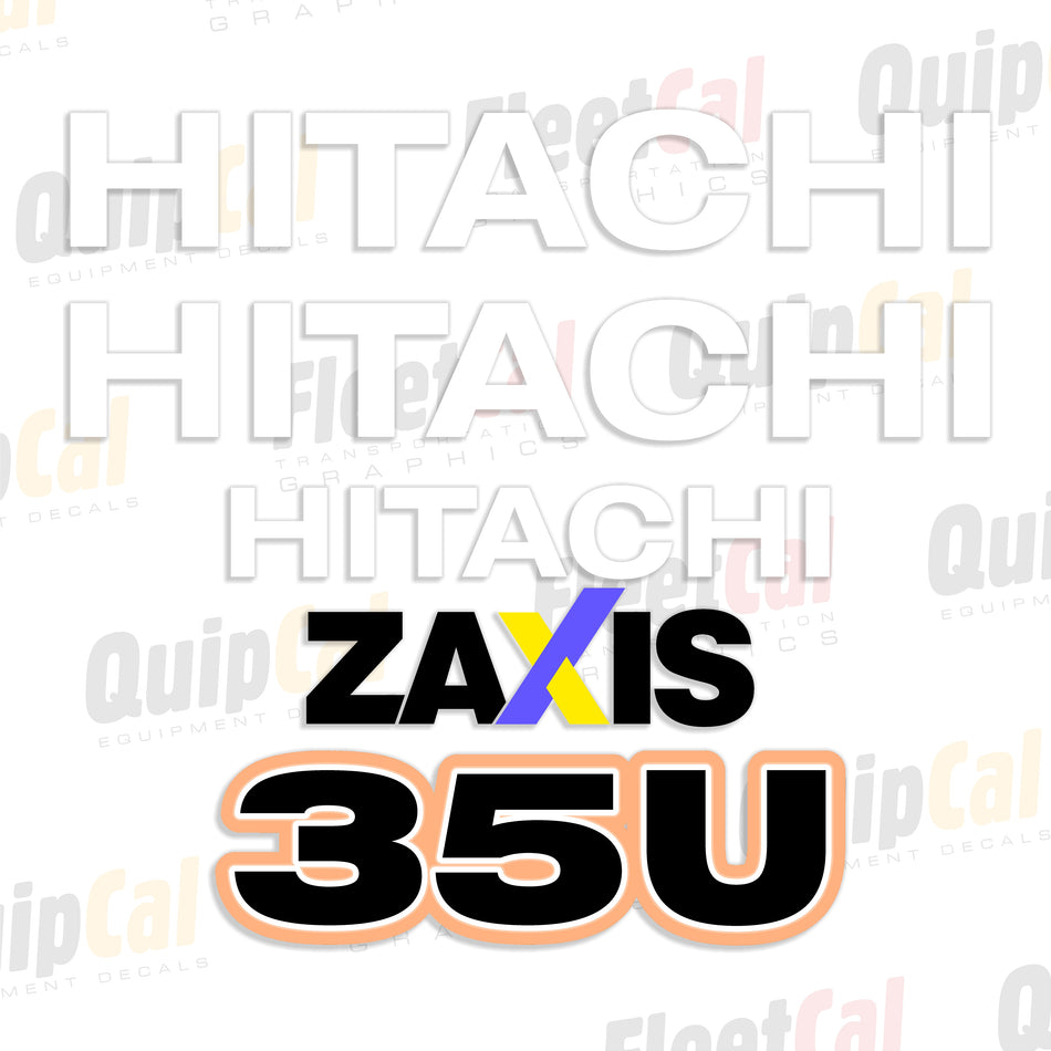 Hitachi Excavator Decals