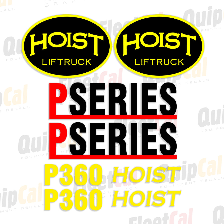 Hoist P360 Forklift Decal Set