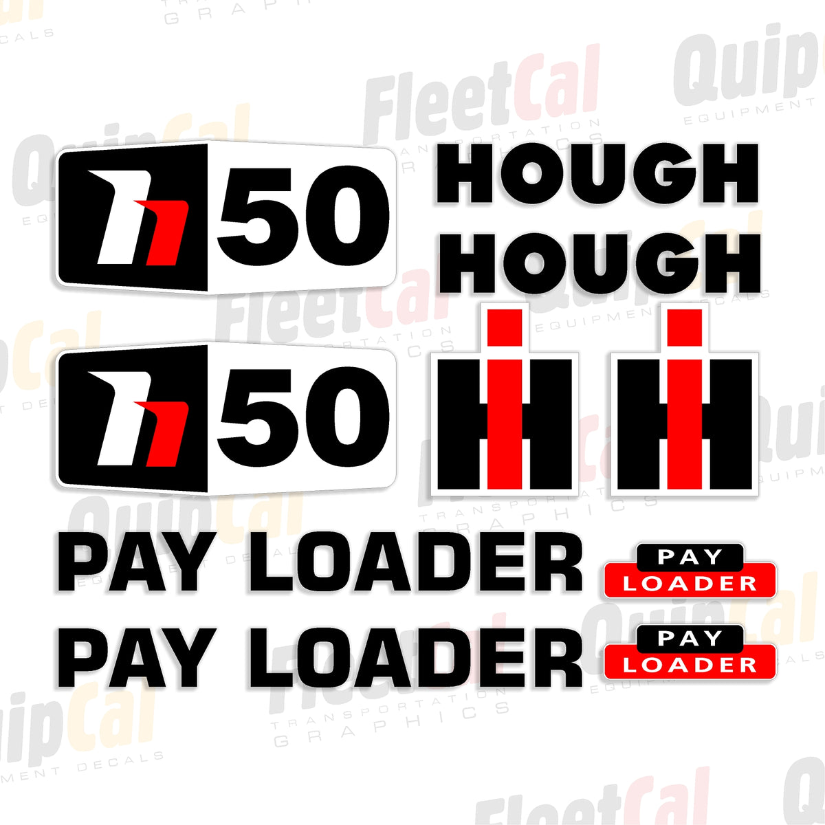 Hough H50 Payloader Marking Decal Set – Truck and Equipment Decals