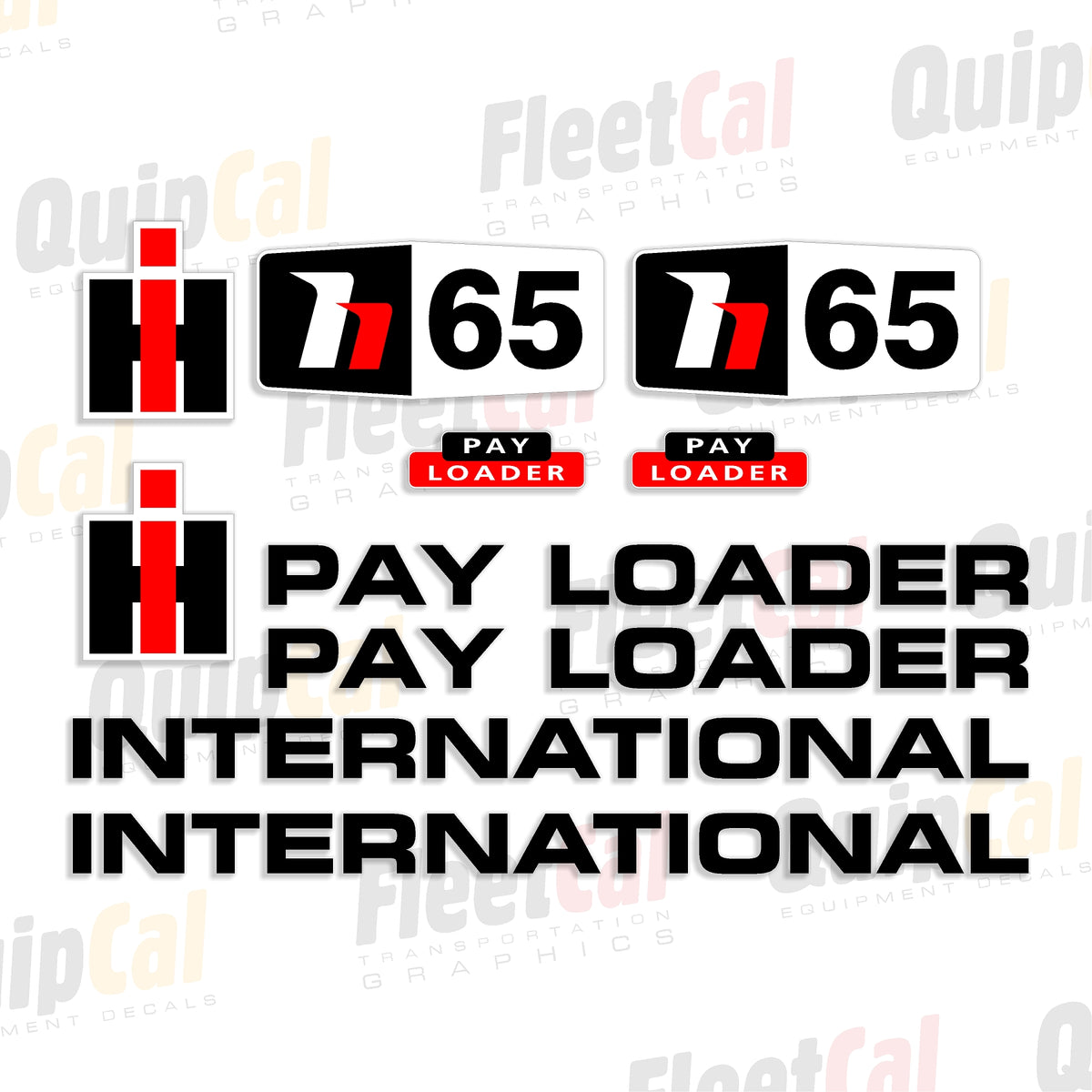 Highloader Stickers Hough H65 Payloader Marking Decal Set – Truck and Equipment Decals