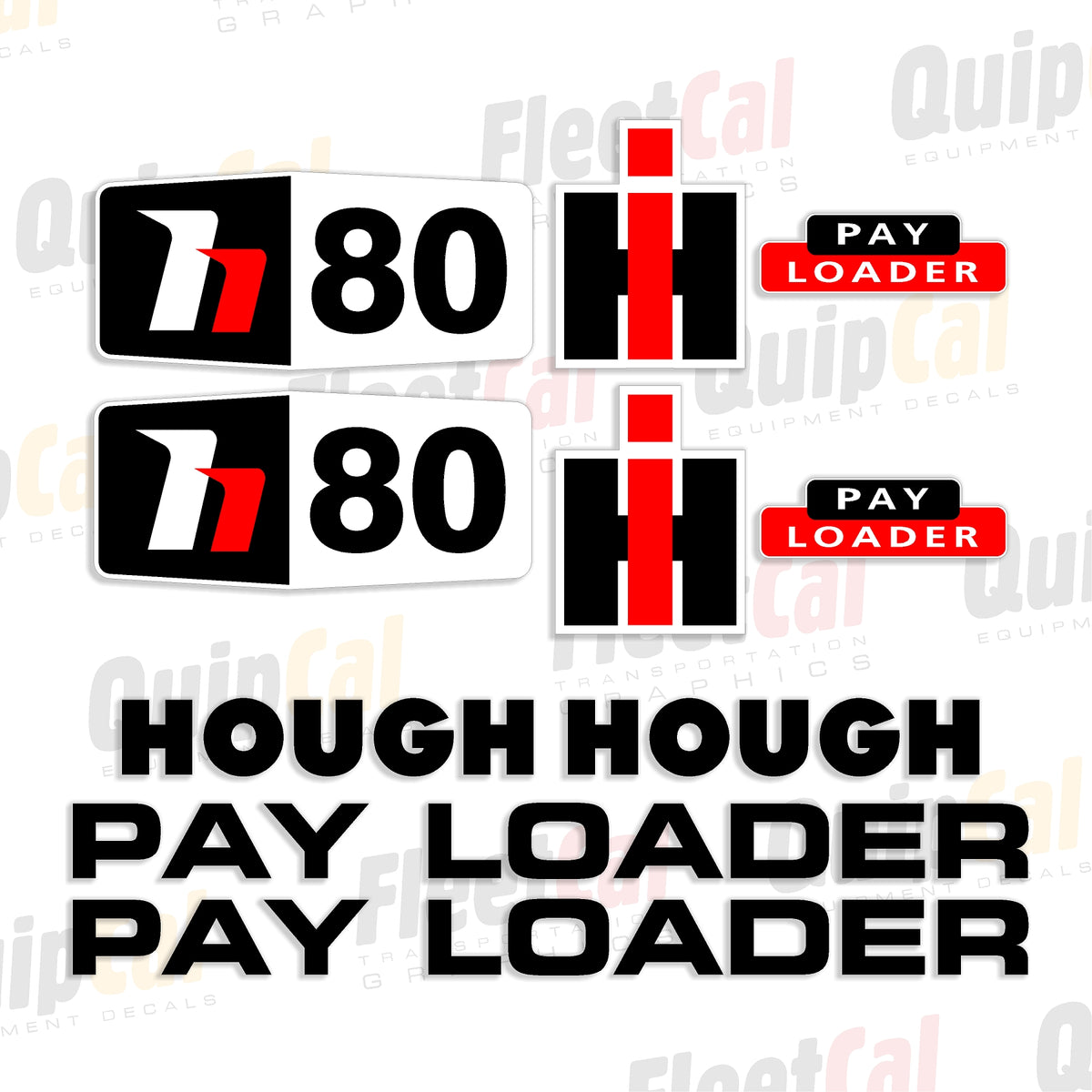 Highloader Stickers Hough H80B Payloader Marking Decal Set – Truck and Equipment Decals