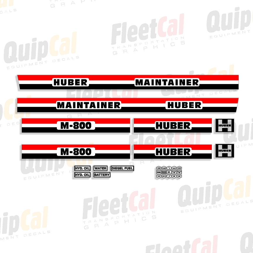 Huber M-800 Maintainer Marking Decal Set – Truck and Equipment Decals