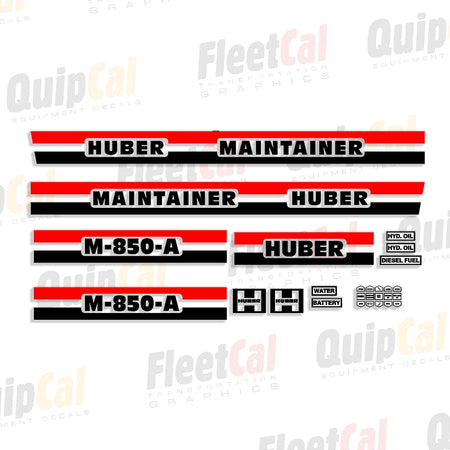 Huber Maintainer Decals