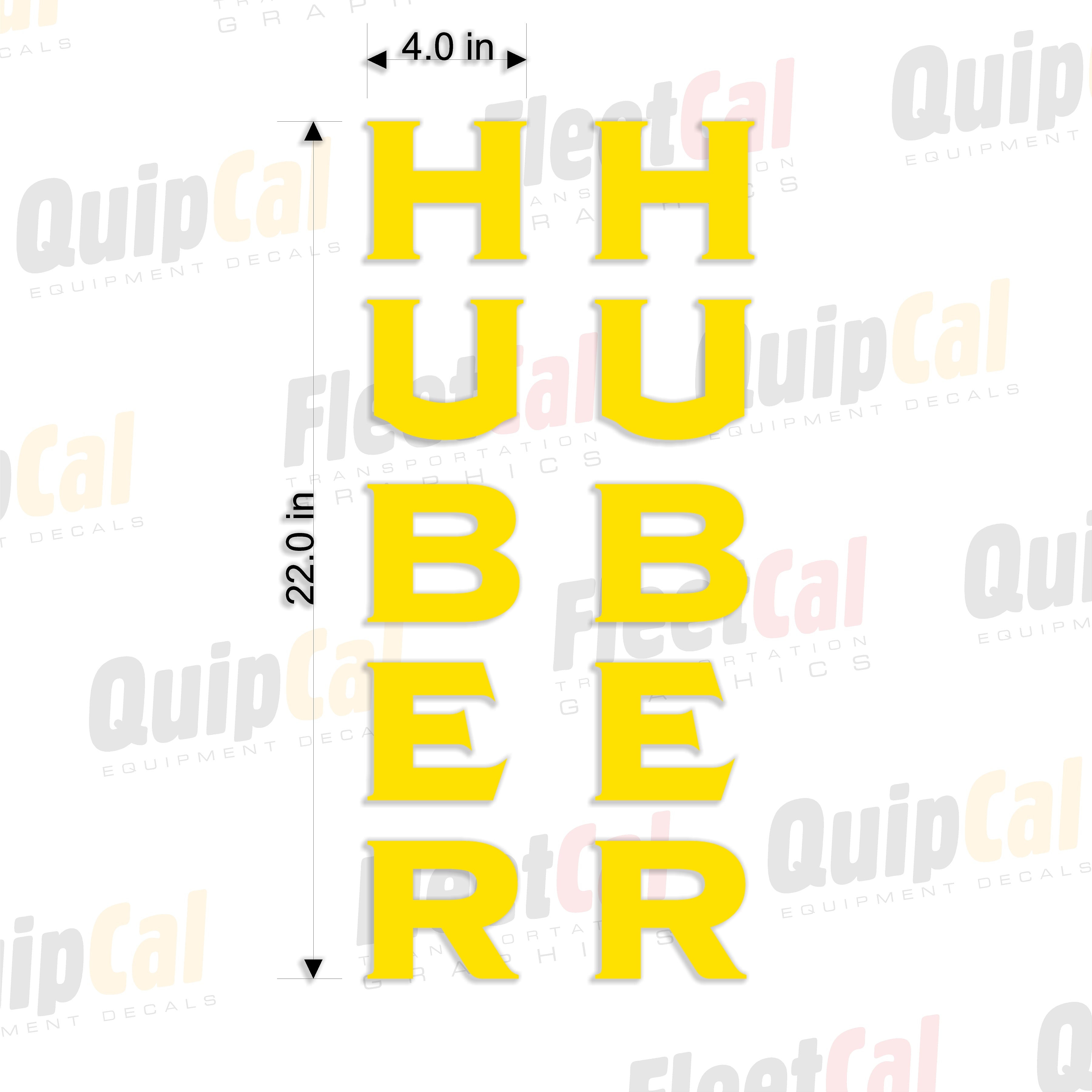 Huber Tractor Decals