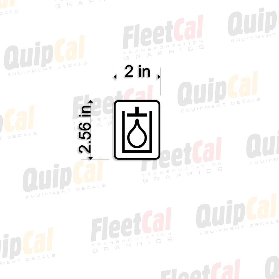 Hyd Oil 005 - Hydraulic Fill Location Decal