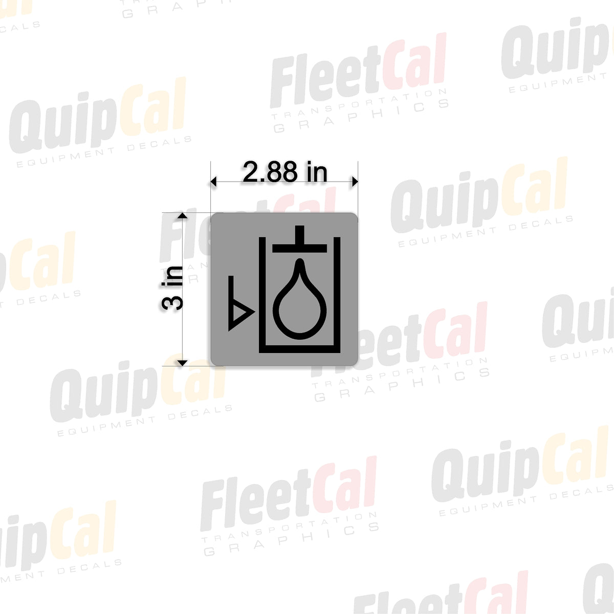 Hyd Oil 006 - Hydraulic Fill Level Decal – Truck and Equipment Decals