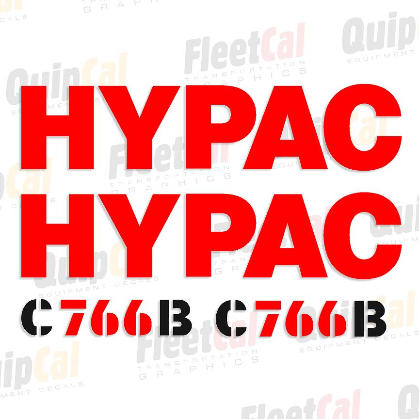 Hypac C766B Marking Decal Set
