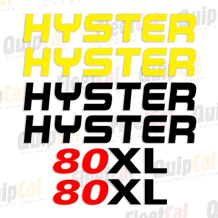 Fits Hyster 12.00 Decal Kit Forklift (12XM) - Equipment Decals Fits Hyster 12.00 Decal Kit Forklift (12XM) - Equipment Decals