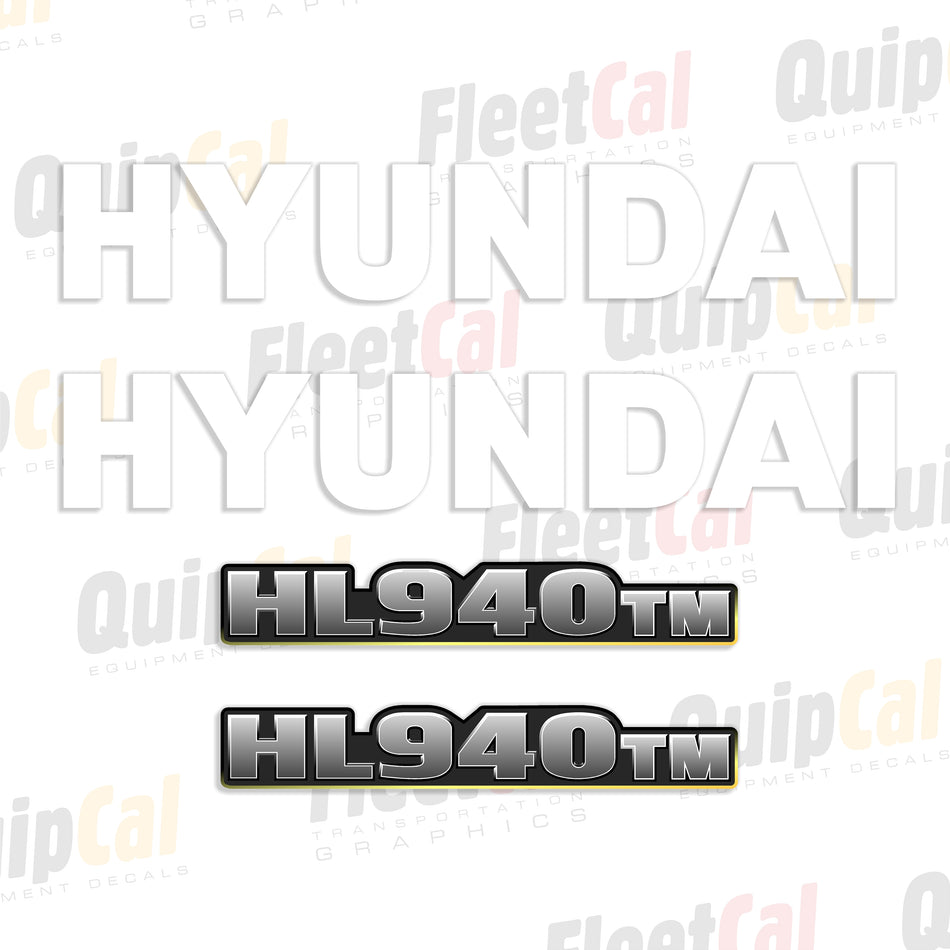 Hyundai HL940TM Wheel Loader Decal Set