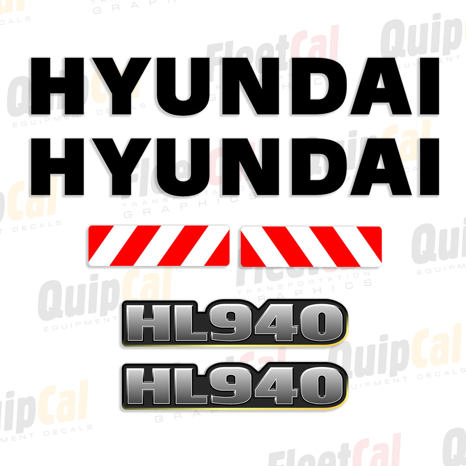 Hyundai HL940 Wheel Loader Decal Set