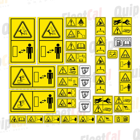 Hyundai Excavator Safety Decals