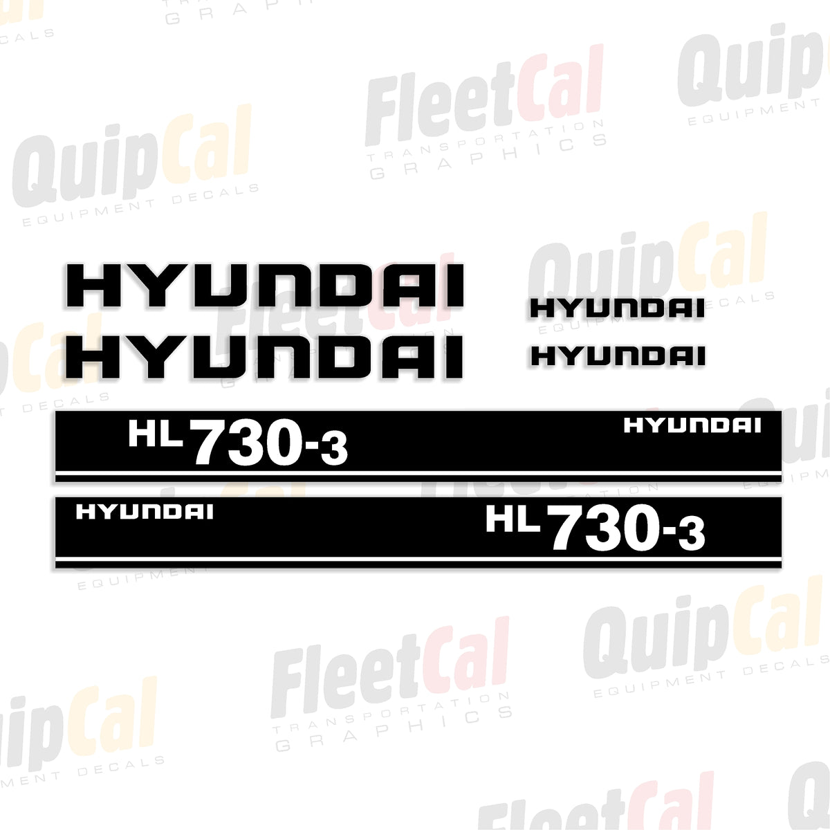 Hyundai Wheel Loader Decal Set
