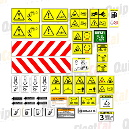 Hyundai Wheel Loader Safety Decals 