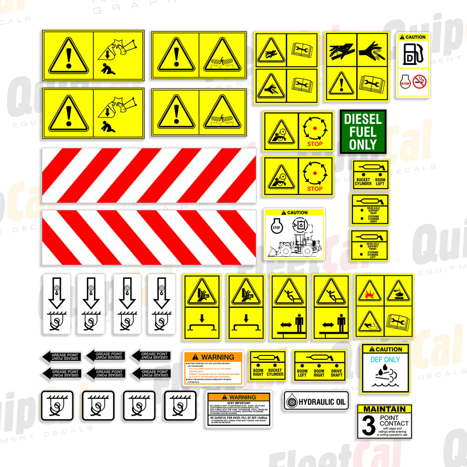 Hyundai Wheel Loader Safety Decals 