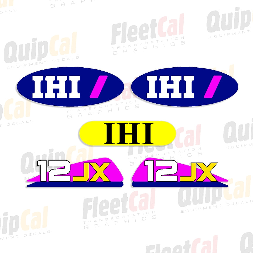 IHI 12JX Marking Decal Set