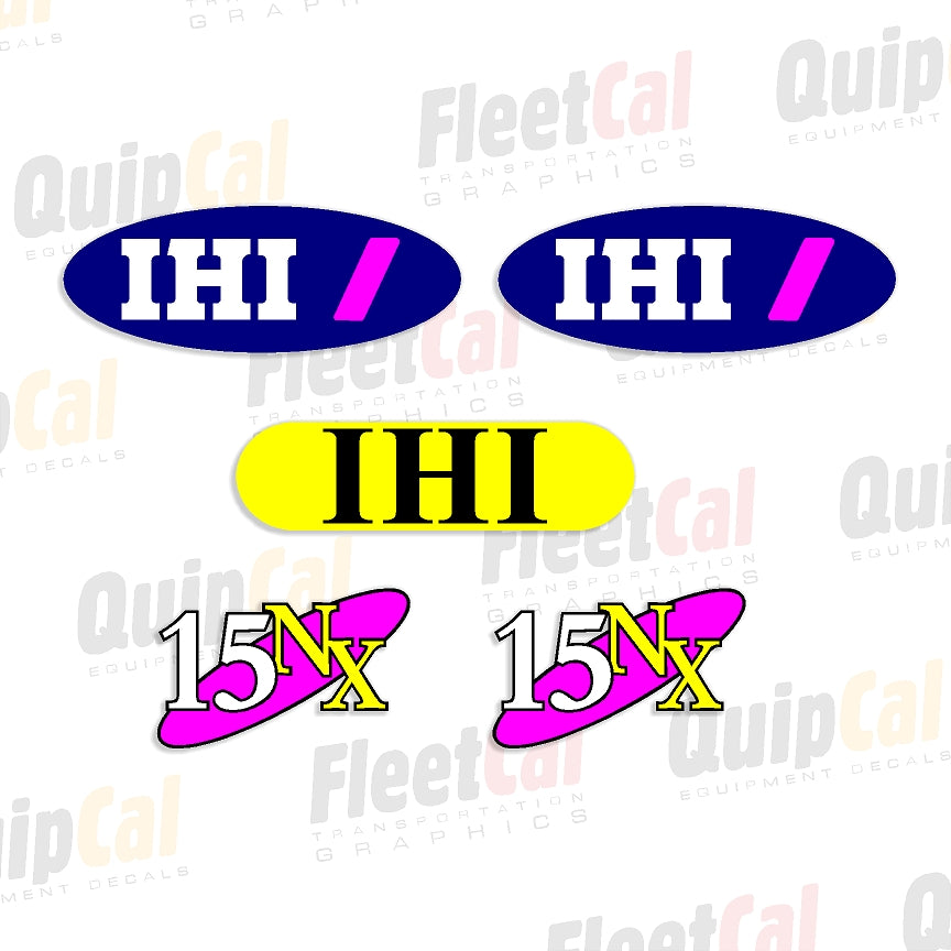 IHI 15NX Marking Decal Set