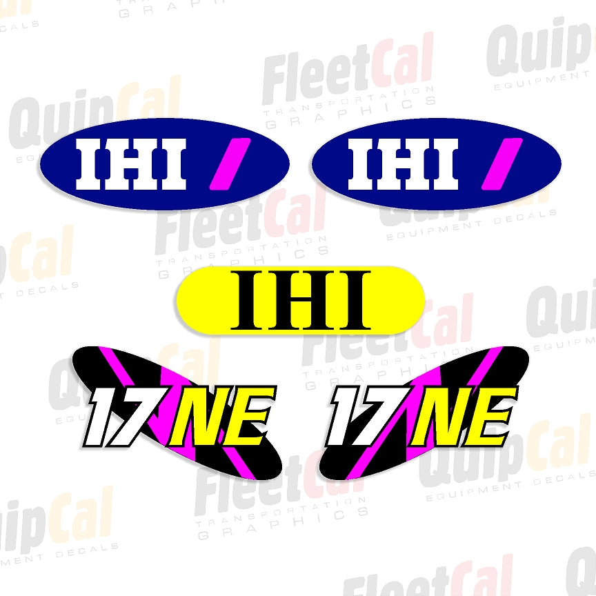 IHI 17NE Marking Decal Set