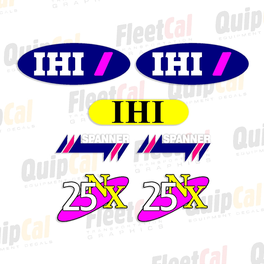 IHI 25NX Marking Decal Set